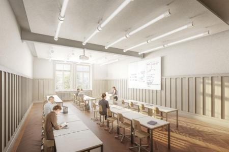 Visualisierung eines Schulzimmers