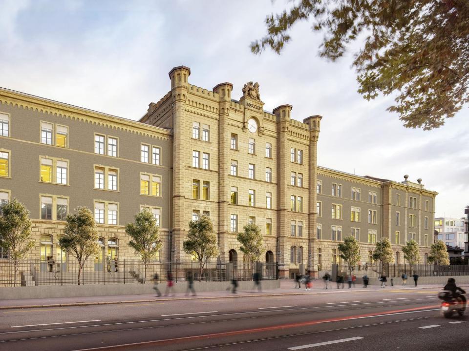 Visualisierung der Militärkaserne von aussen