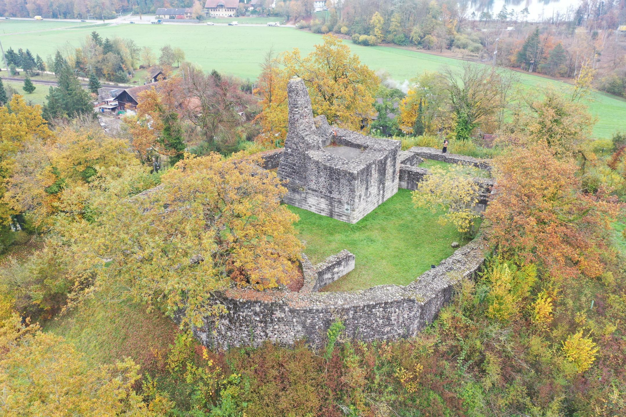 Ringmauer der Burgruine Alt-Regensberg.
