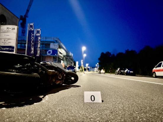 Endlage des Motorrades