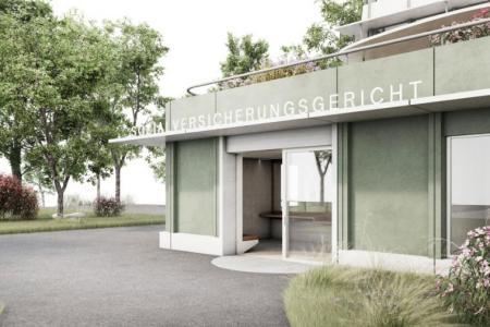 Haupteingang des künftigen Sozialversicherungsgerichts.