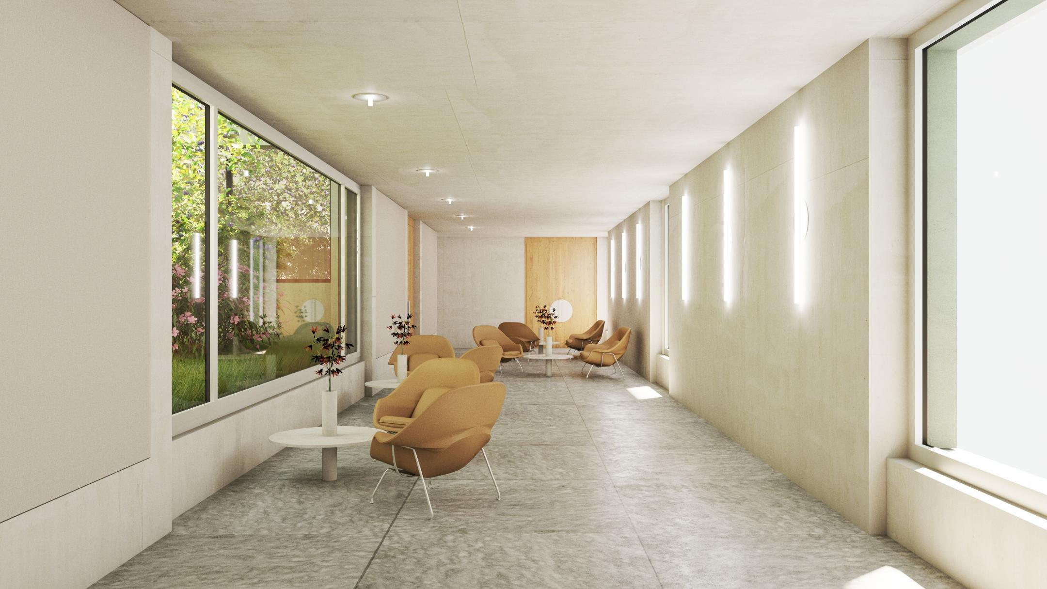 Foyer des künftigen Sozialversicherungsgerichts.