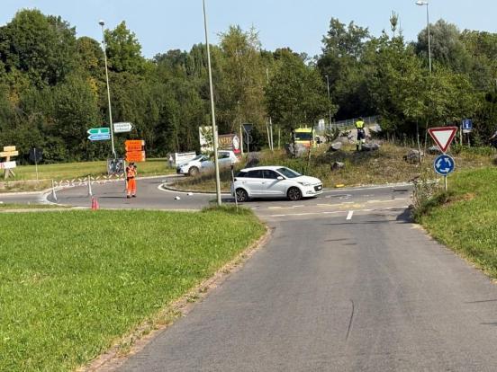 Beteiligter Personenwagen in Kollisionsendstellung