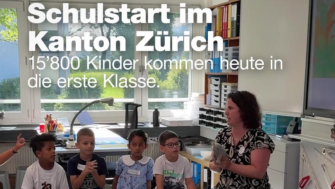 Foto einer Schulklasse im Sitzkreis mit Titelüberschrift
