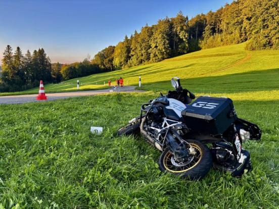 Töff in Unfallendlage