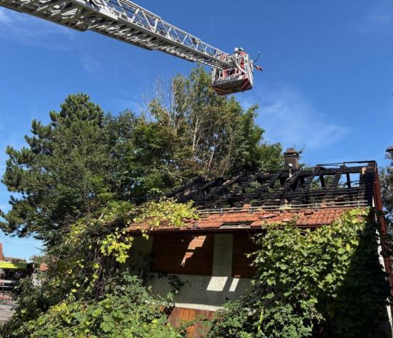 Feuerwehr einsatz in Ebmatingen