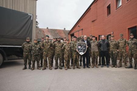 Gruppenfoto mit dem Ter Div Stabsbat 4