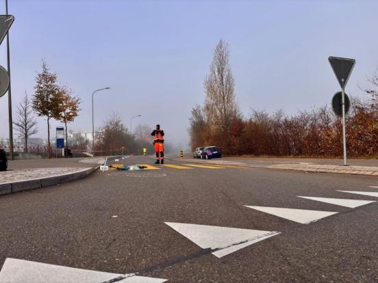 Polizei bei der Beweissicherung