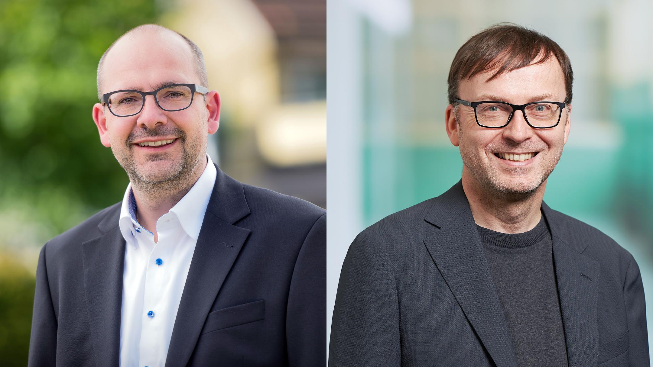 Die neuen Co-Verwaltungsdirektoren der ZHAW, Michael Bischofberger und Christian Gassner.