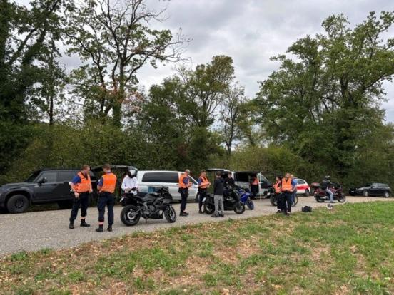 Motorradkontrolle in Freienstein 