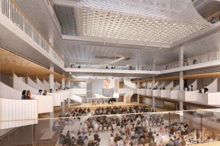Visualisierung des Innern des FORUM UZH.