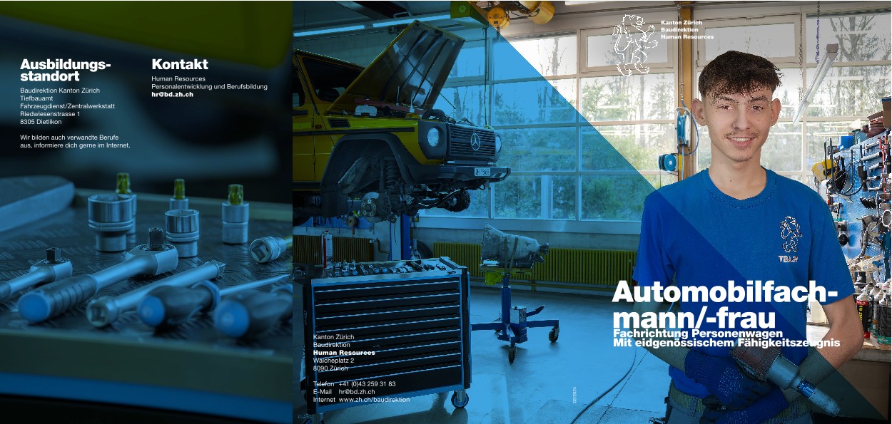 Berufsbroschüre Automobilfachmann/-frau