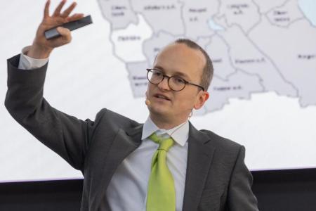 Baudirektor Martin Neukom am Anlass «220 Jahre Tiefbauamt»