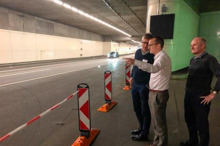 Regierungsrat Martin Neukom im Uetlibergtunnel