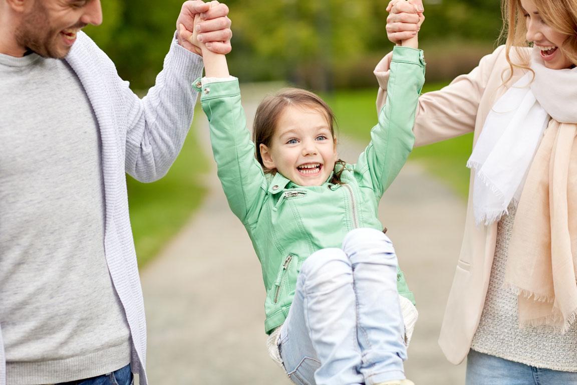 Mädchen mit Pflegeeltern