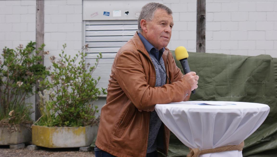 Regierungsrat Ernst Stocker am Rednerpult.