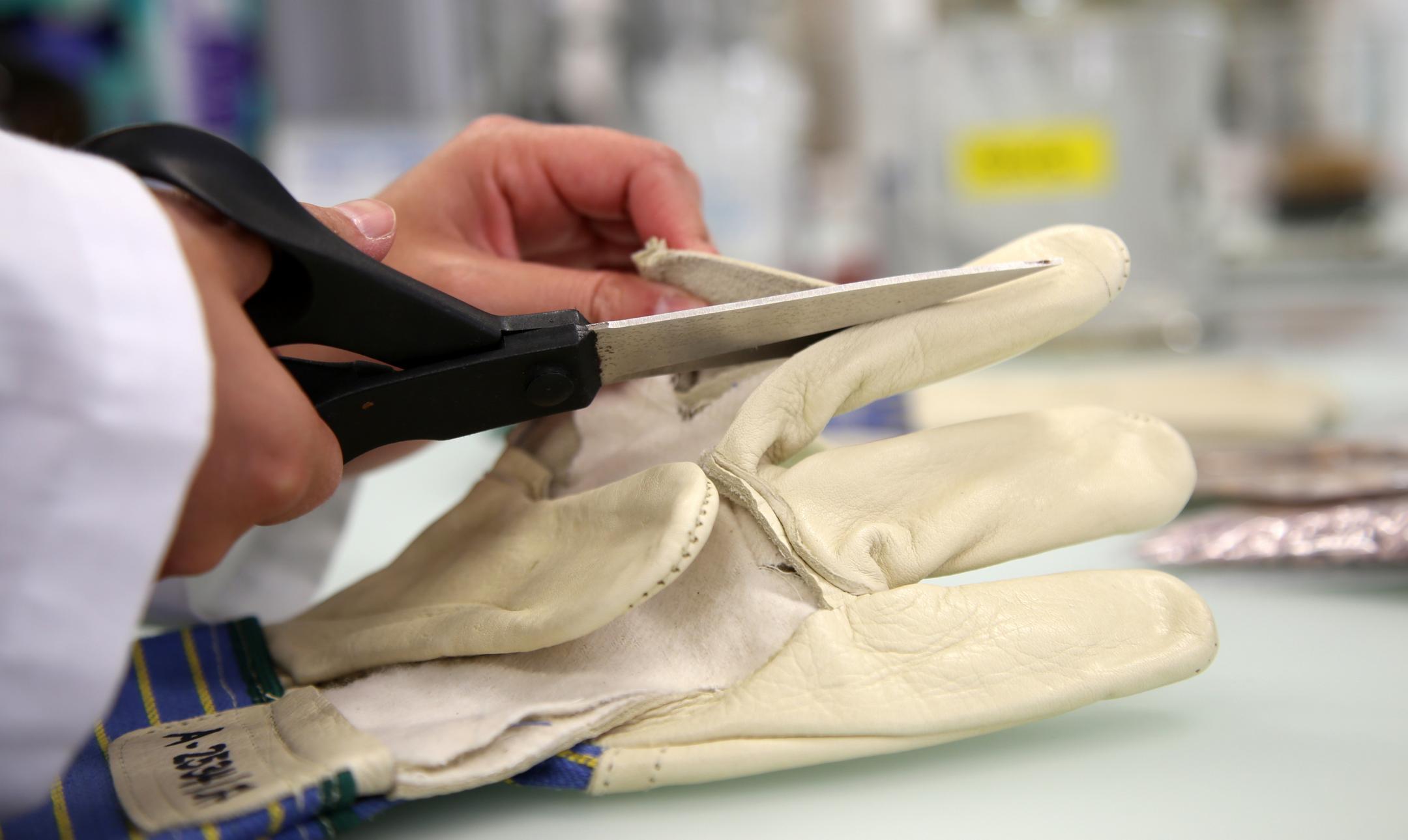 Analyse von Lederhandschuhen