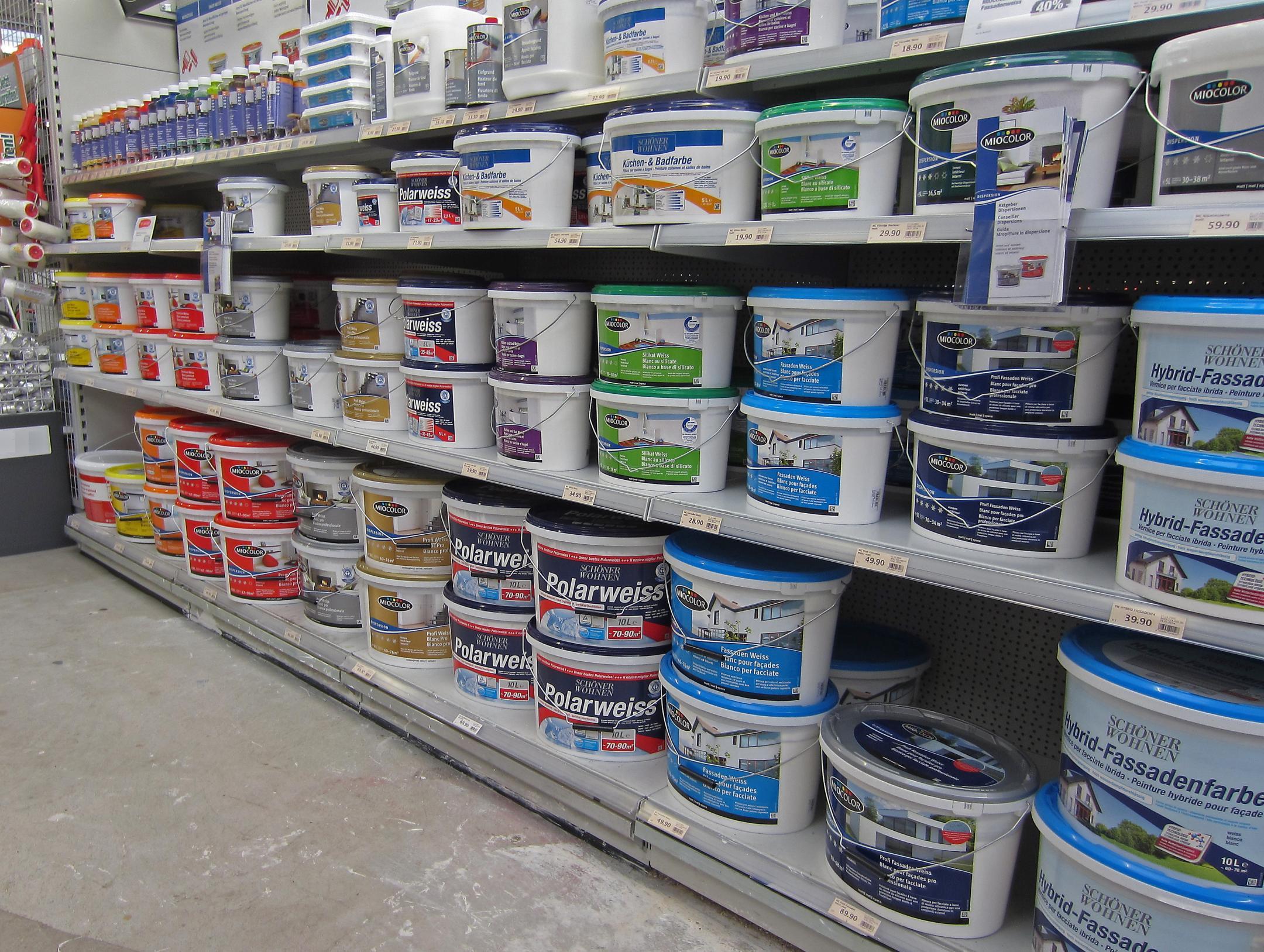 Chemikalien, wie diese Farben, fallen unter die Chemikaliengesetzgebung. Bei Kontrollen solcher Produkte wird z. B. die Kennzeichung kontrolliert.