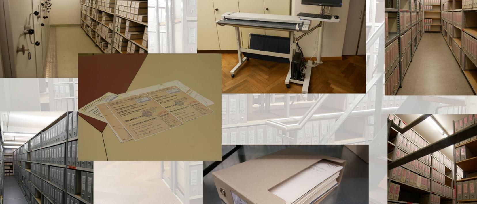 Das Bild zeigt die Räumlichkeiten der kantonalen Planverwaltung.