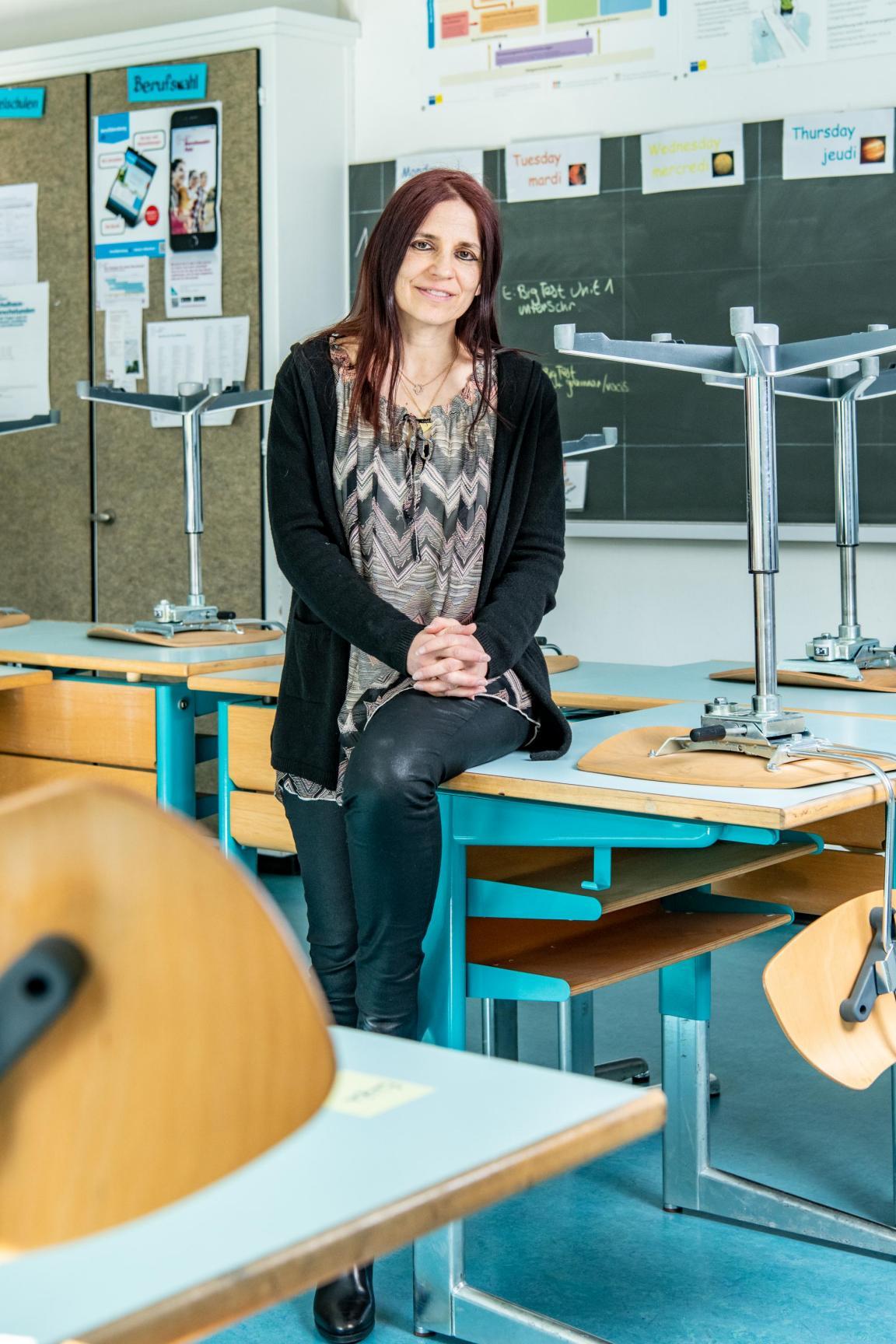 Nadine Ciamberlano, Schulsozialarbeiterin Schule Uitikon. Schweiz.