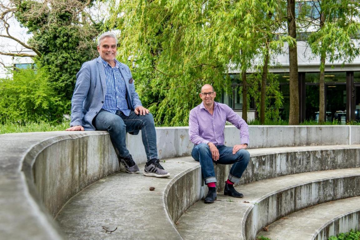 André Dinter und Christian Flury, die beiden Verantwortlichen des 2019 gestarteten Digital Learning Hub Sek II.