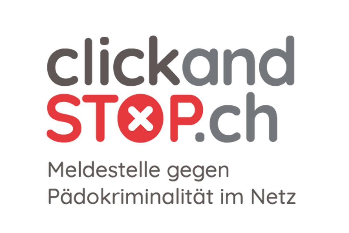 Logo Clickandstop der Meldestelle gegen Pädokriminalität im Netz