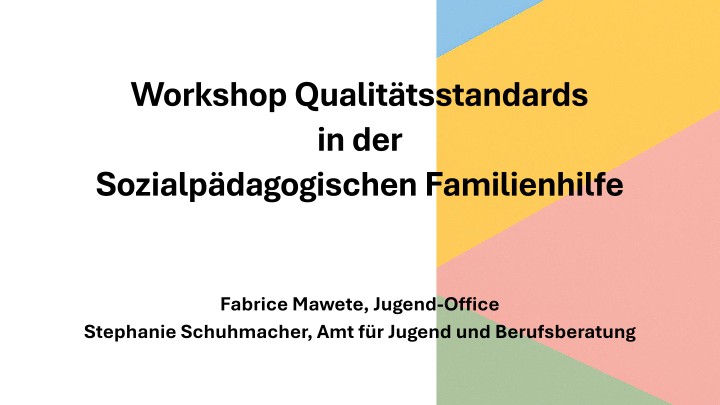 Qualitätsstandards in der Sozialpädagogischen Familienhilfe