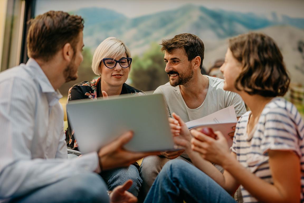 Diskussion in einer Arbeitsgruppe