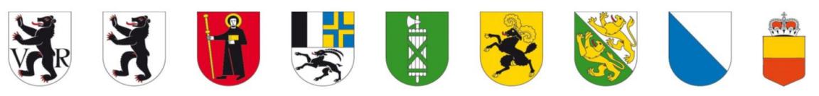 Ostschweizer Kantone und das Fürstentum  Liechtenstein