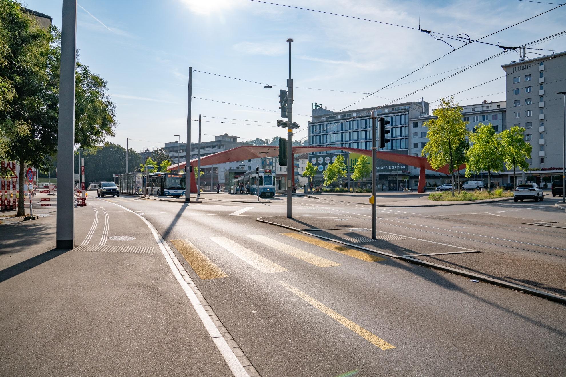 Zentrum von Schlieren mit Häusern