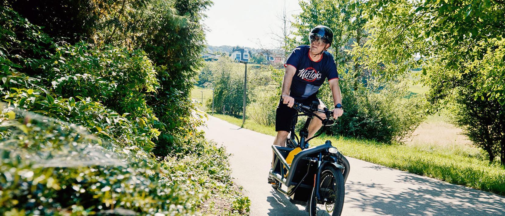 Dani Rey pendelt mit seinem Speed-Cargobike nach Dietikon