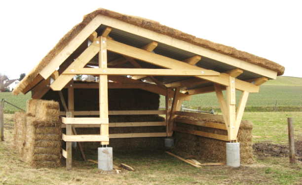 Weideunterstand aus Holz