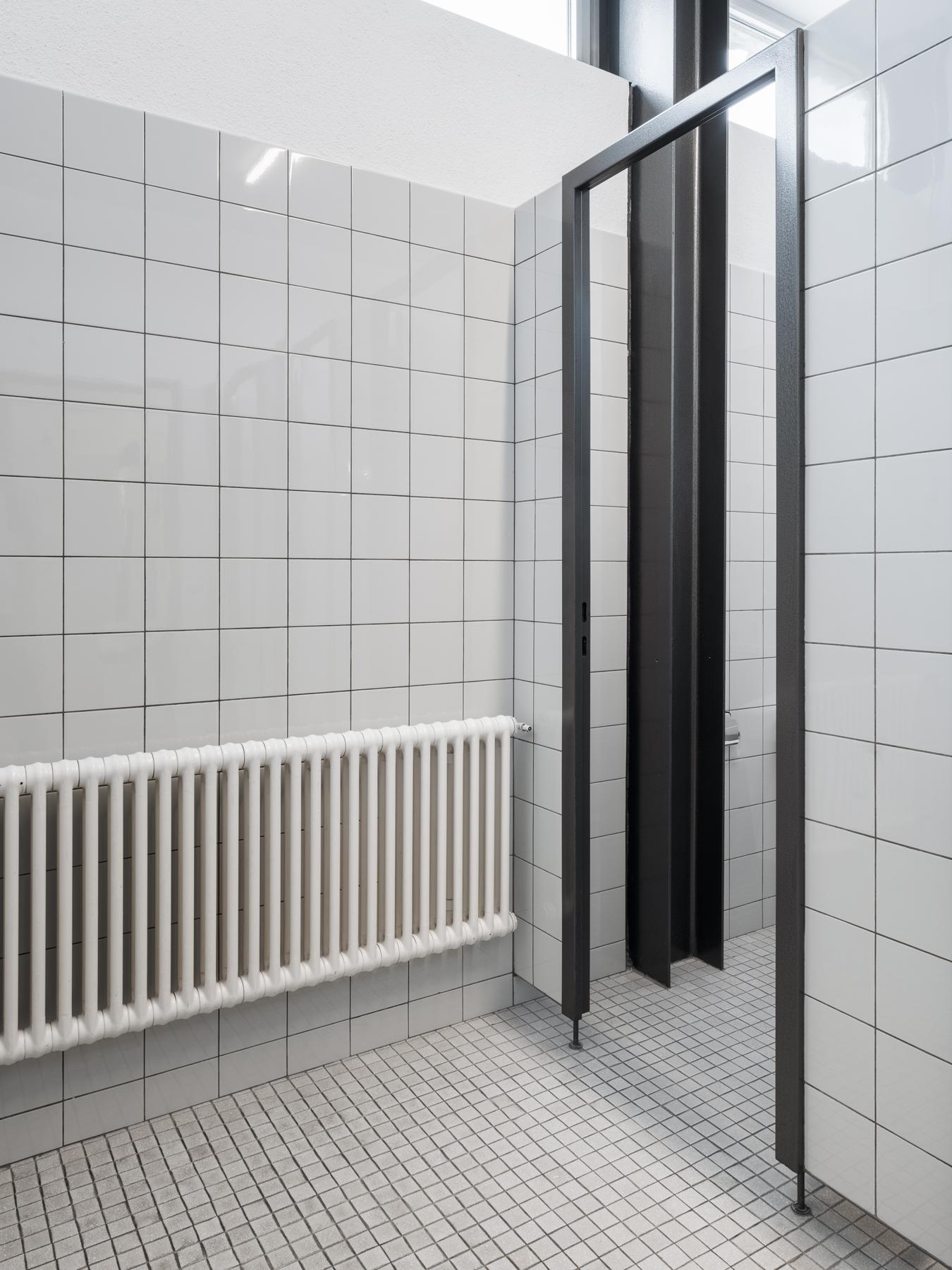 Details der Ausführung im Bestand im Bereich der Nasszellen.