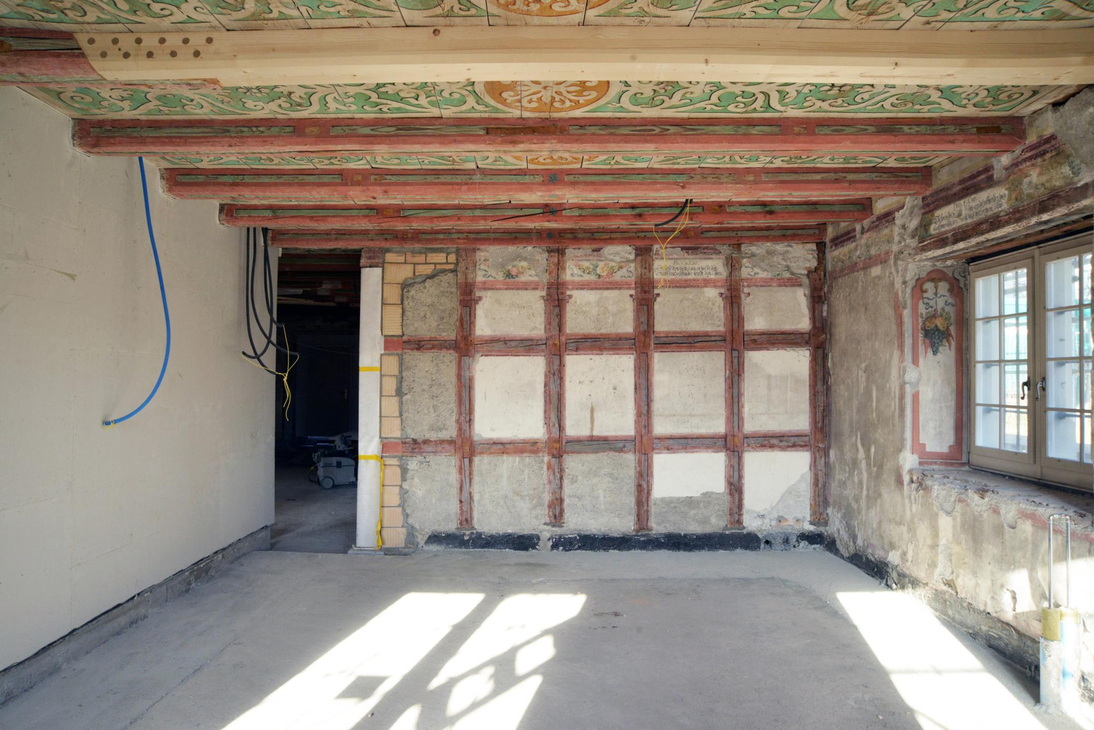 Baustellenfoto 26. März 2021, Vorraum 1. Obergeschoss