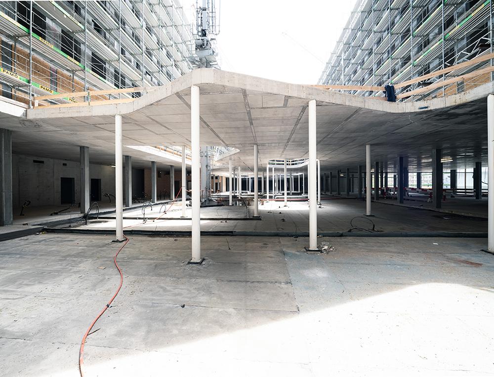 Die PJZ-Baustelle im April 2019.