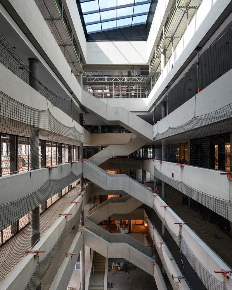 Treppenhaus im PJZ-Gebäude