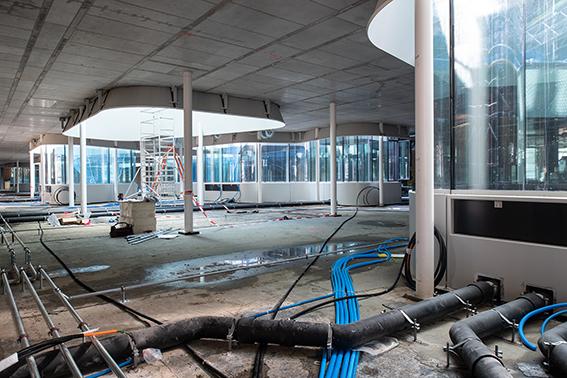 Die PJZ Baustelle im August 2020.