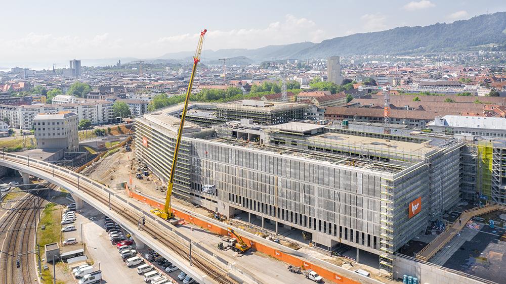 Die PJZ-Baustelle im Juli 2019.