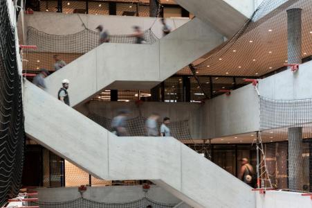 Treppenhaus im PJZ-Gebäude