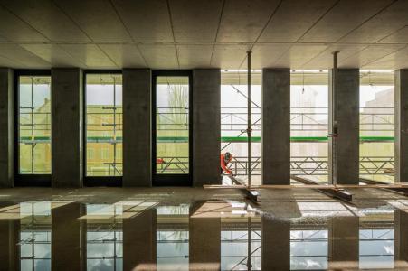 Innenaufnahme der PJZ-Baustelle im März 2019.