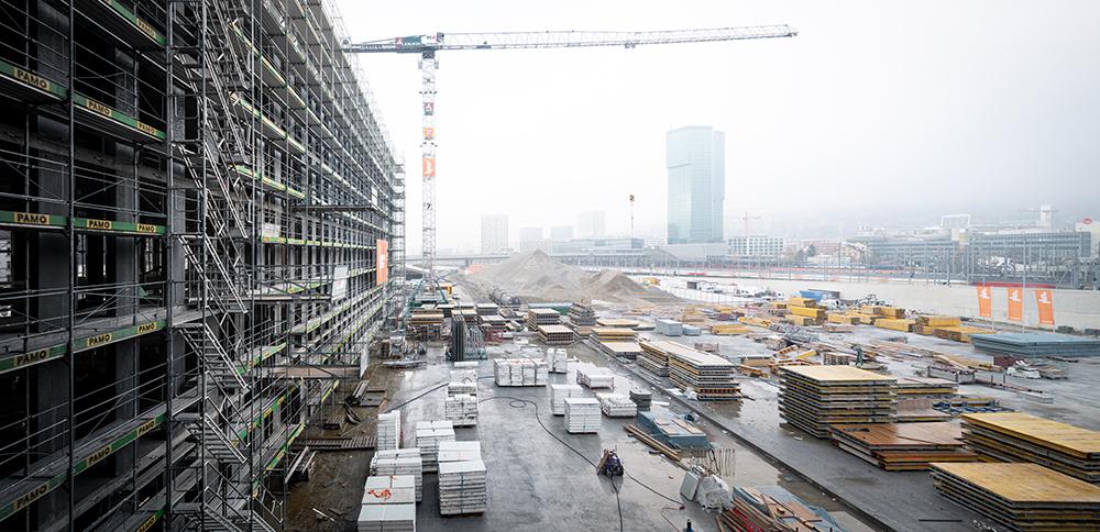 Die PJZ-Baustelle im November 2018