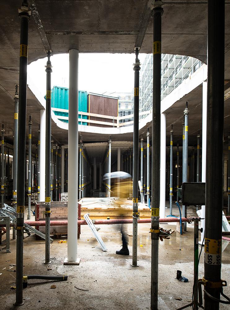 Die PJZ-Baustelle im November 2018.