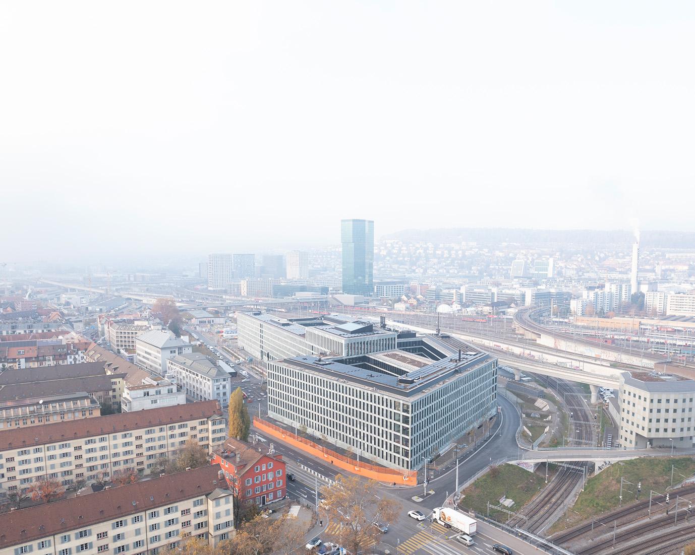 PJZ-Baustelle aus Vogelperspektive