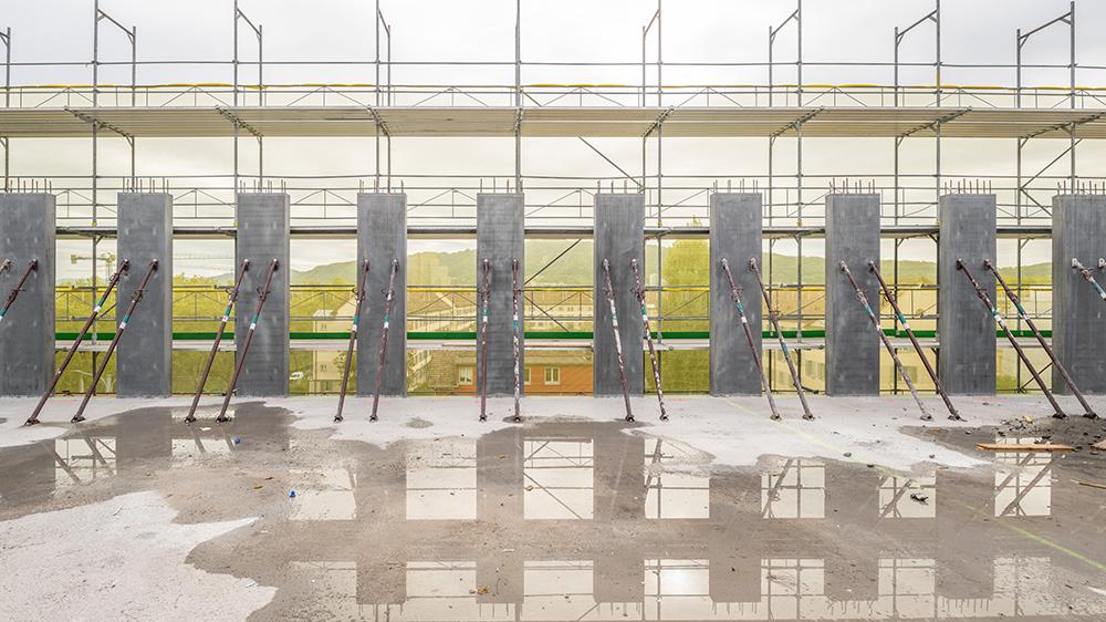 Die PJZ-Baustelle im Oktober 2018.