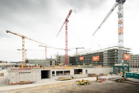 Die PJZ-Baustelle im Oktober 2018.