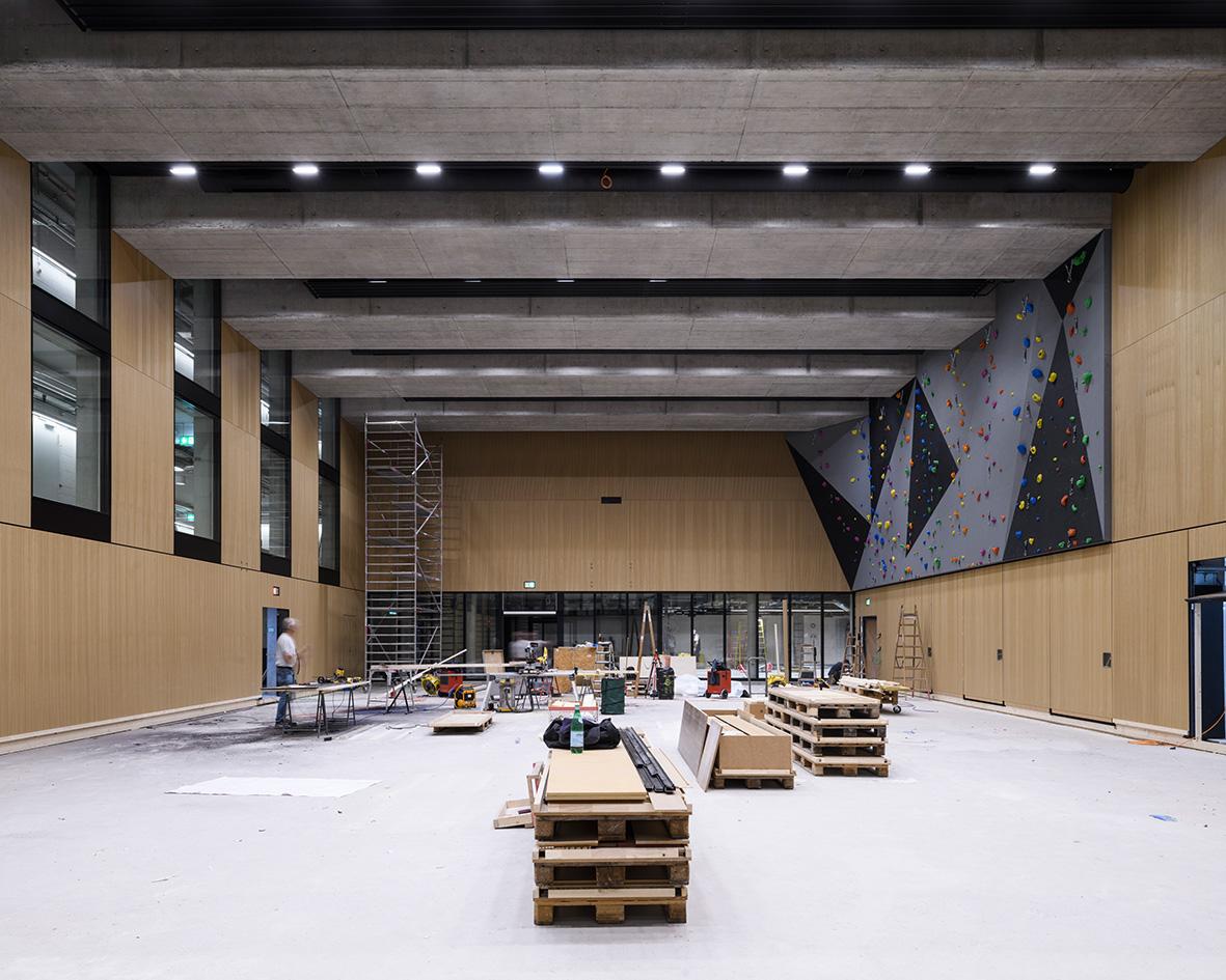 Innenraum der PJZ-Baustelle im September 2021