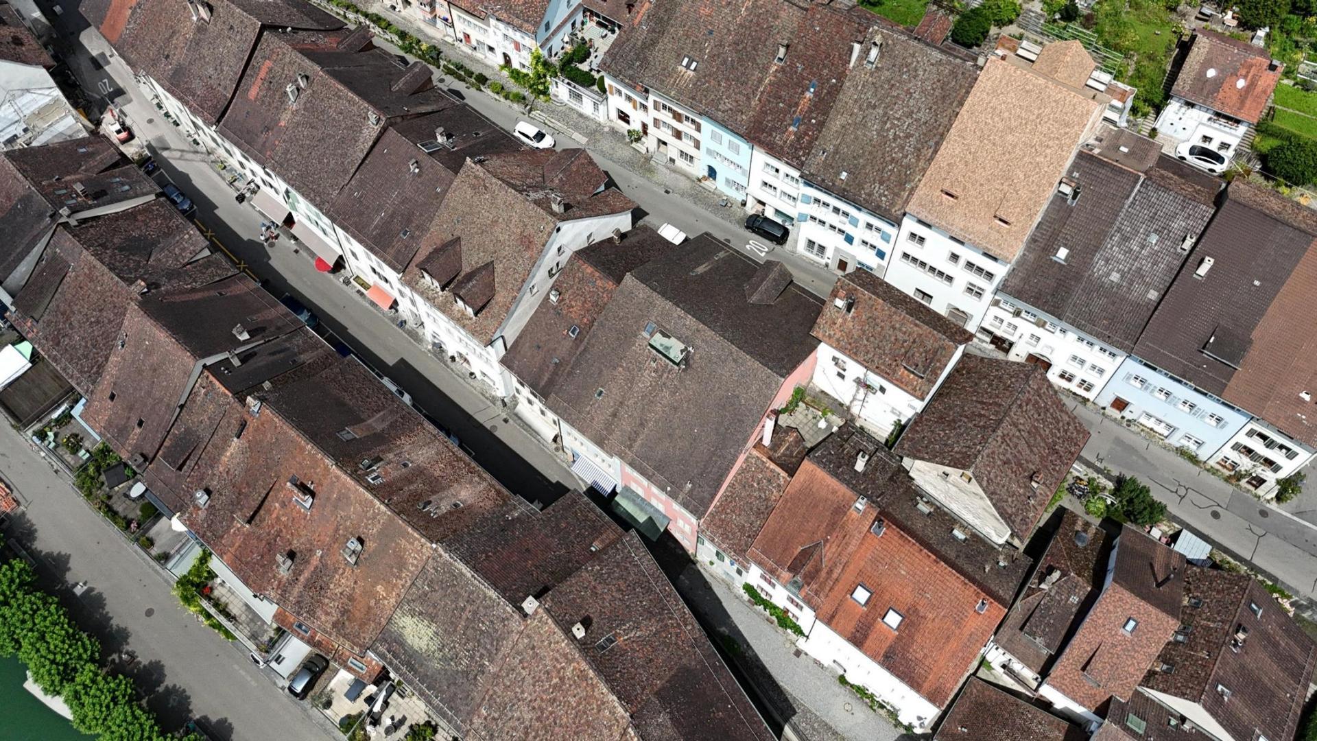 Dachlandschaft des Ortsbildes von Eglisau