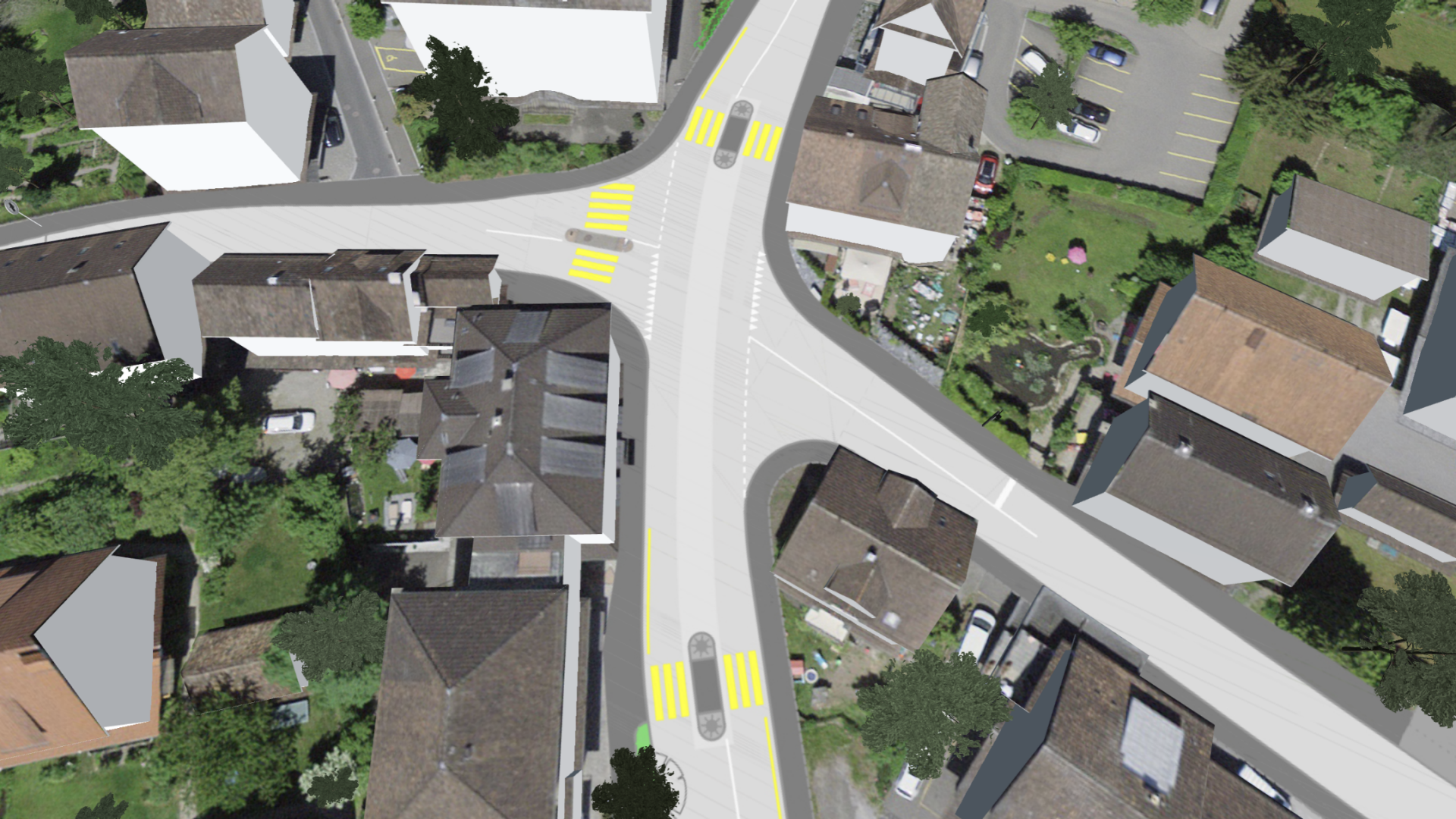 Kronenkreuzung in Hombrechtikon