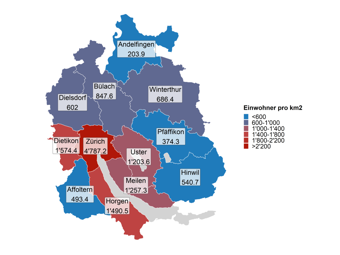 Bezirke Kanton Z rich