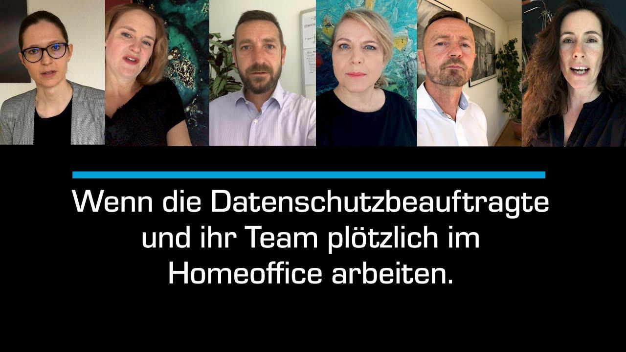 Das Team der Datenschutzbeauftragten aus dem Homeoffice